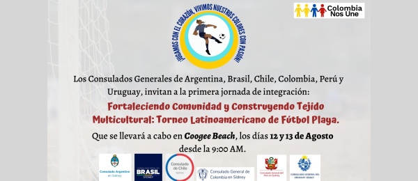 Fortaleciendo Comunidad y Construyendo Tejido Multicultural: Torneo Latinoamericano de Fútbol Playa