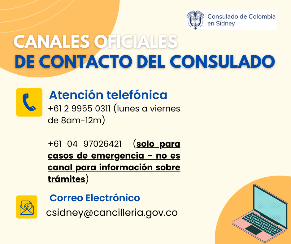 Consulado en Sídney -emergencias