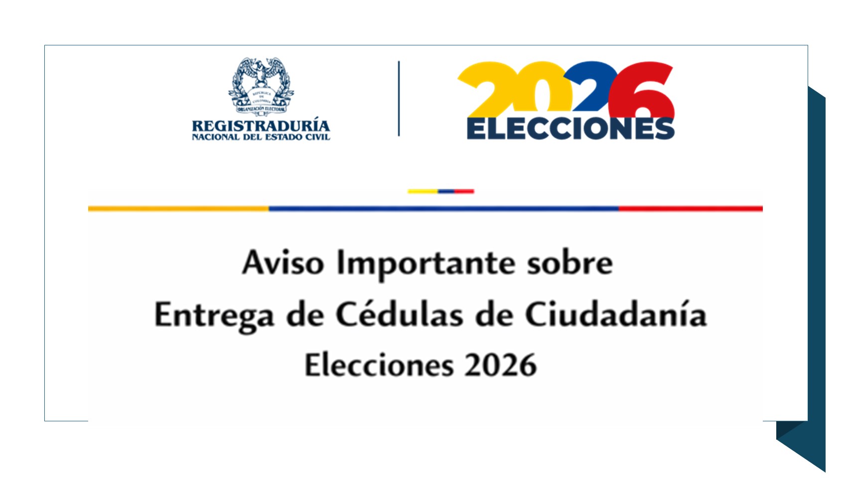 Se suspende temporalmente la entrega de cédulas en los Consulados a partir del viernes 27 de febrero de 2026