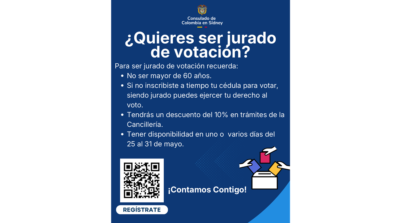 Postulate para ser jurado en los puestos de votación en Sídney y Brisbane para las Elecciones Presidenciales 2026