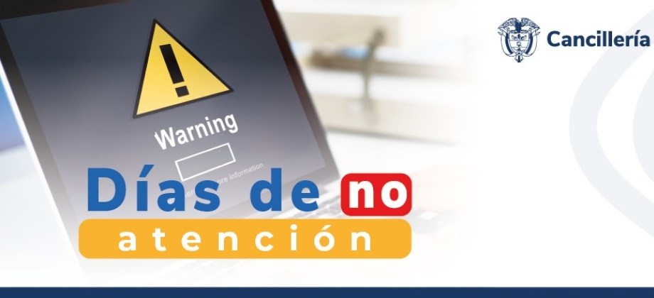 Consulados de Colombia en el exterior no tendrán atención al público este miércoles 1 de mayo con motivo del Día de Trabajo